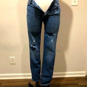 Gap destructed denim jeans